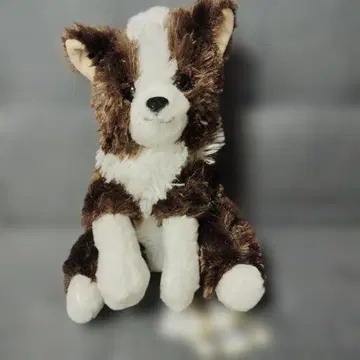 축 늘어진 보더콜리 개 봉제 인형 AMUFUN