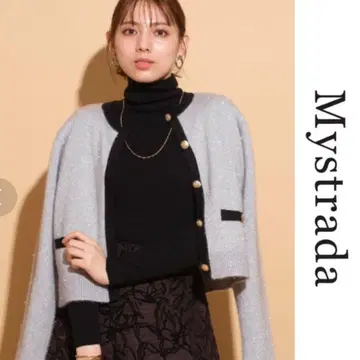 마이 스트라다 라메 샤기 가디건