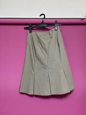 any SiS 베이지 플레어 스커트