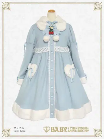 흔들흔들 딸기 토끼 귀 코트 원피스