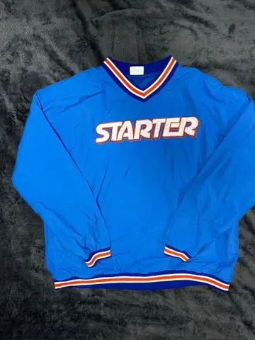 STARTER 스타터 나일론 풀오버 파랑 로고