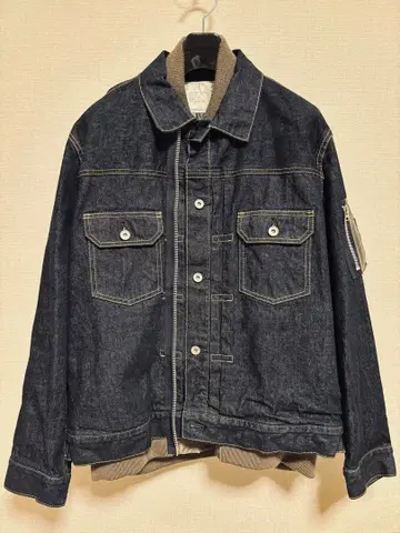 sacai 데님 자켓 도킹