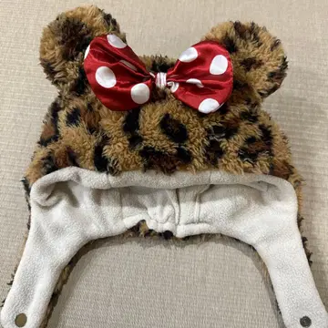 디즈니 미니 레오파드 무늬 모자 52cm