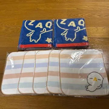 J:COM ZAC 페이스타월 2장 타월 손수건 5장 미사용 새상품