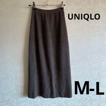 UNIQLO 캐시미어 니트 스커트 M-L