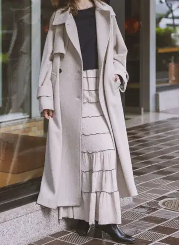 cocodeal 코코딜 울 트렌치코트 베이지