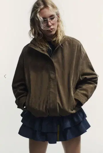 zara 브라운 스웨이드풍 자켓 아우터
