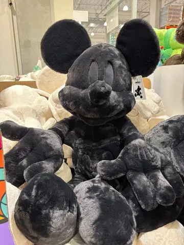 코스트코 블랙 미키 봉제 인형 빅 담요 100cm