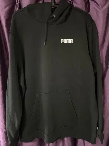 PUMA 블랙 후드티 X L 사이즈