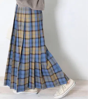 URBANRESEARCH SonnyLabel 체크 플리츠 이지 스커트