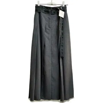 Ezick / Double belt 플리츠 스커트