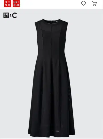 유니클로C 크레이프 저지 원피스/슬리브리스 L