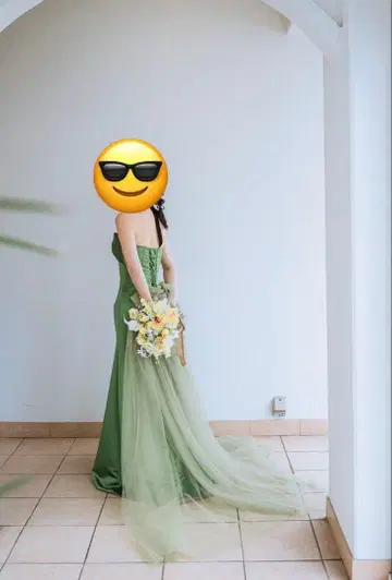 컬러 드레스 머메이드 드레스