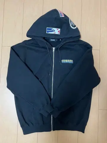 XLARGE 풀 집업 후드티 블랙 L