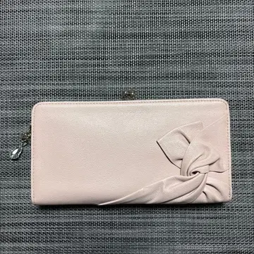 [ 미사용품 ] JILLSTUART 질스튜어트 장지갑 소가죽 핑크 베이지