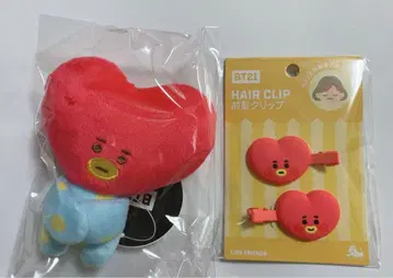 BT21 TATA 봉제 인형 마그넷, 앞머리 클립