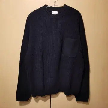 H&M 네이비 크루넥 니트 M