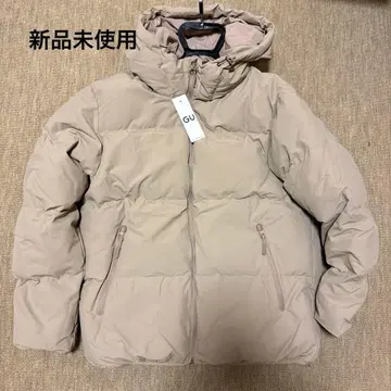 GU 히트 패디드 블루종 베이지 L 사이즈