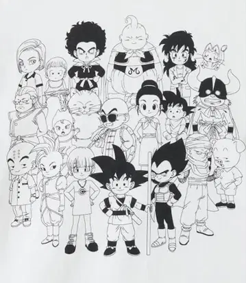 미사용 새상품 그라니프 드래곤볼 다이마 T셔츠 사이즈 L