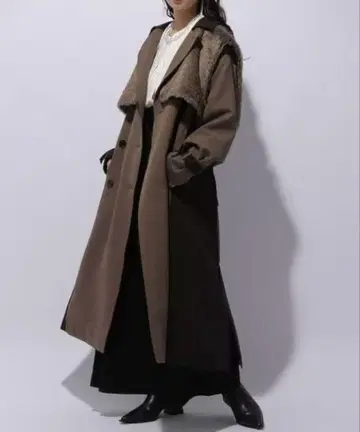 새상품급 / HARE 퍼 베스트 하이 컬러 코트