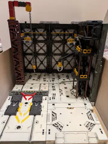 건담 프라모델 디오라마 베이스 받침대 페인팅 완료