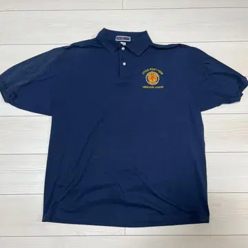 JERZEES 아메리칸 레기온 피케 셔츠 XL 네이비