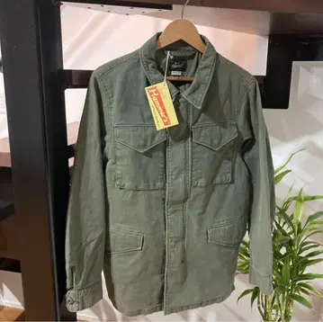 미사용 새상품 Jack Hammer's 밀리터리 자켓 M 올리브 그린