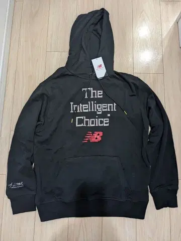 새상품 New Balance 블랙 후드티 XL