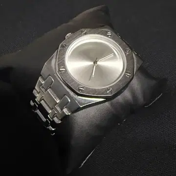 자동 와인딩 시계 실버 스테인리스 남성용