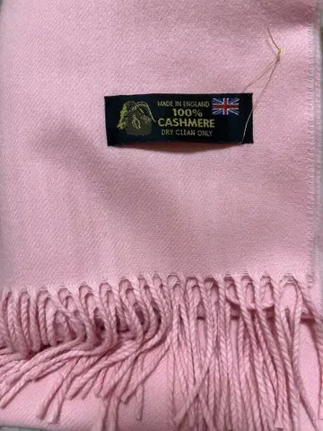 캐시미어 100% 대형 머플러 스톨 핑크