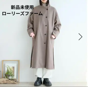 미사용 로리즈팜 울리 테크 스탠드 코트