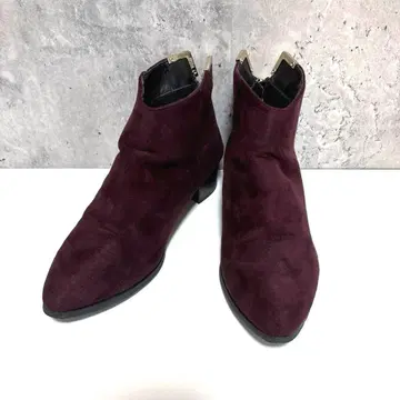 [ FOUR ROUGE ] 숏부츠 부티 스웨이드 원단 백지퍼