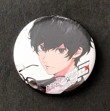 [ 익명 배송 ] 페르소나 5 주인공 FiFS 트레이딩 캔뱃지 화이트
