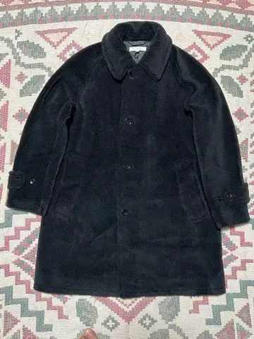 새상품급 유나이티드 애로우즈 블랙 보아 플리스 스텐카라 코트 L 사이즈