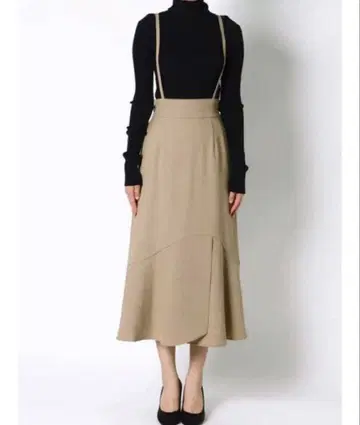 서스펜더 하이웨스트 스커트