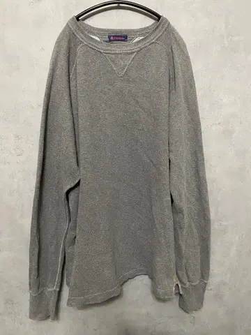 R by 45rpm 남성용 맨투맨 트레이닝복 그레이 XL 사이즈 상당