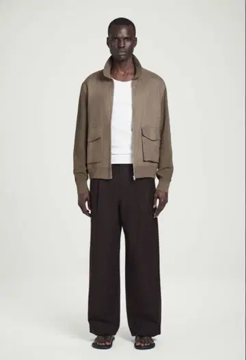 COS 와이드 레그 코튼 트윌 트라우저 COS 와이드 팬츠