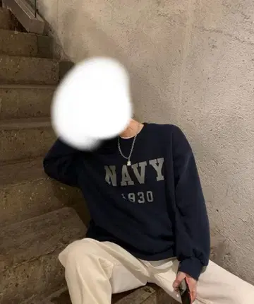 meJane 빅 레터링 디자인 맨투맨 트레이닝복