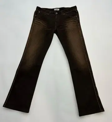 Fiorucci 다크 브라운 로우라이즈 부츠컷 데님