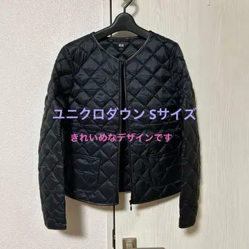유니클로 다운 퀼팅 자켓 여성용 S 사이즈 블랙 깔끔한