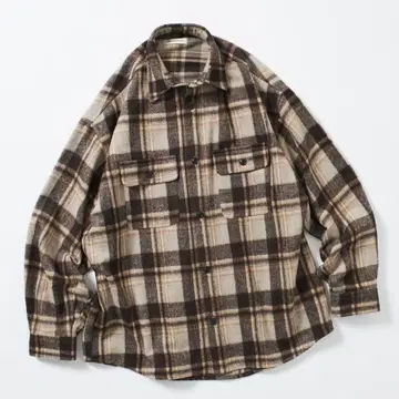 FREAK'S STORE 릴랙스핏 헤비 체크 셔츠