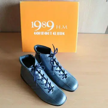 [ 미사용 ] 컴포트 클리닉 1989 H.M. 하이컷 부츠 천연 가죽