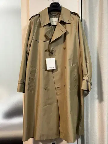미사용 새상품 매킨토시 코튼 개버딘 트렌치코트 38M 사이즈