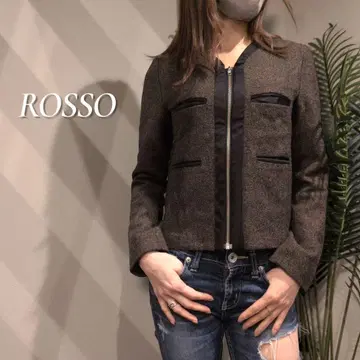 URBAN RESEARCH ROSSO 노카라 트위드 자켓