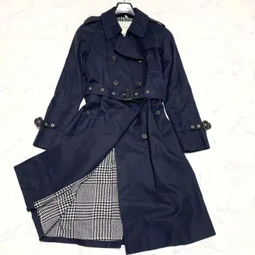 매킨토시 런던 트렌치코트 네이비 벨트 34 코튼 영국제