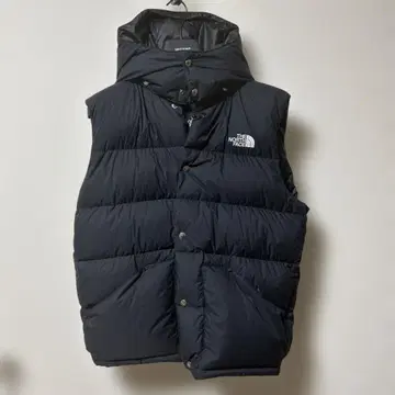THE NORTH FACE 후드 부착 다운 베스트 M 블랙