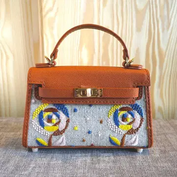 미나 페르호넨 원단 2way 가죽 백