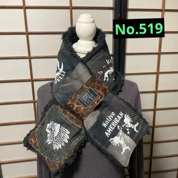 No.519 데님 리메이크 머플러 인디언 코코펠리 남자 가을 겨울용
