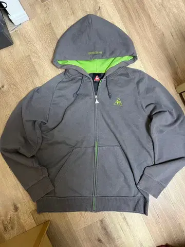 르꼬끄 스포르티브 집업 후디 그레이/그린