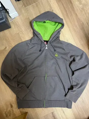 르꼬끄 스포르티브 집업 후디 그레이/그린